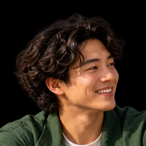 Young man smiling, portrait